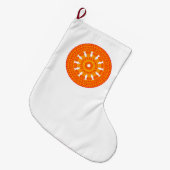 Rood wiel van Dharma (boeddhistische kunst) Grote Kerstsok (Voorkant (Hangend))