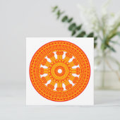 Rood wiel van Dharma (boeddhistische kunst) Kaart (Staand voorkant)