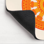 Rood wiel van Dharma (boeddhistische kunst) Muismat (Hoek)