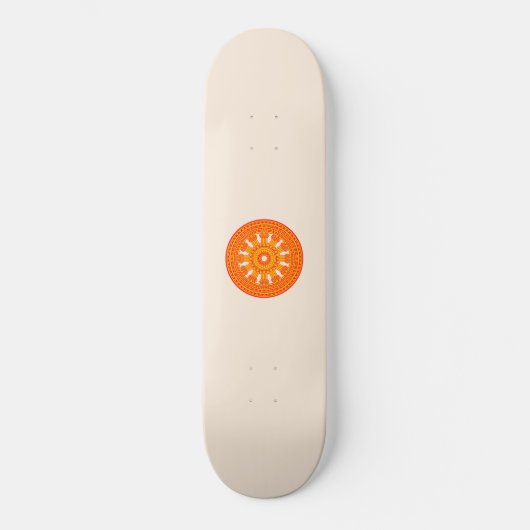 Rood wiel van Dharma (boeddhistische kunst) Persoonlijk Skateboard (Voorkant)