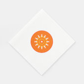 Rood wiel van Dharma (boeddhistische kunst) Servet (Hoek)