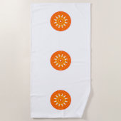 Rood wiel van Dharma (boeddhistische kunst) Strandlaken (Voorkant)