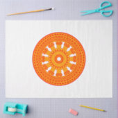 Rood wiel van Dharma (boeddhistische kunst) Tissuepapier (Craft)