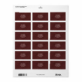 Rood Wijn Cork Kijk Hout Graan Etiket (Full Sheet)