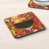 Rood wijn en glas drankjes onderzetter (Linkerzijde)