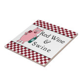 Rood wijn en wijn tegeltje (Zijkant)