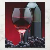 Rood Wijn Etiket (Enkel label)