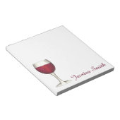 Rood wijn Lover Glass Winery Persoonlijk Notitiebl Notitieblok (Schuin)