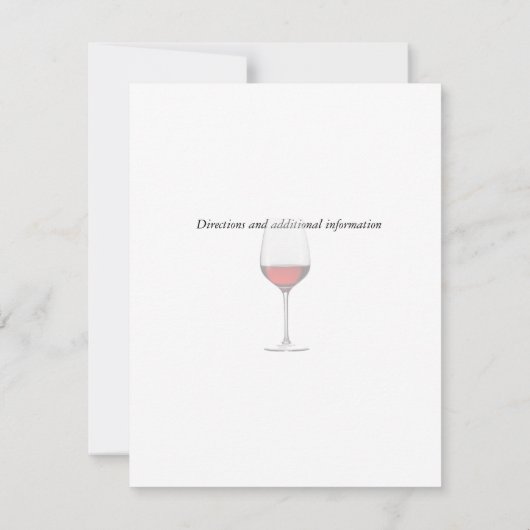 Rood-wijncocktail en uitvindingen van wijnpartijen kaart (Achterkant)