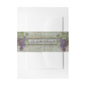 Rood wijndruivencluster Wijnboomkwekerijthema Wood Uitnodigingen Wikkel (Voorkant Voorbeeld)