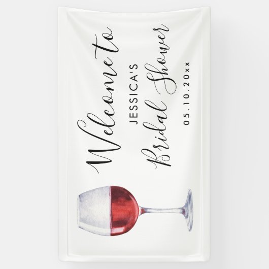 Rood-wijnfeest Spandoek (Verticaal)