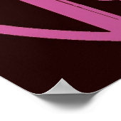 Rood wijnflesje en glas poster (Hoek)