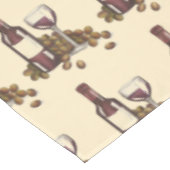 Rood wijnflesje Glass Winery Print Pattern Tafelkleed (Gekanteld)