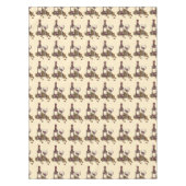 Rood wijnflesje Glass Winery Print Pattern Tafelkleed (Voorkant)