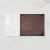 Rood wijnflessenpoeder in glas visitekaartje (Achterkant)