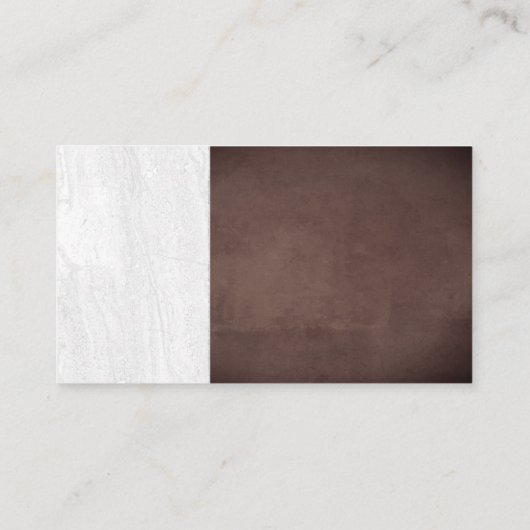 Rood wijnflessenpoeder in glas visitekaartje (Achterkant)