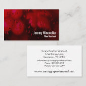 Rood wijngaarden visitekaartje (Voorkant / Achterkant)