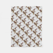 Rood-wijngebrand glazen flesdruiven wijnmoer fleece deken (Voorkant)