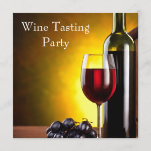 Rood wijnglas botteltje kaart