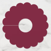 Rood wijnglas Druiven van rode wijn Wijnglaslabel (Achterkant)