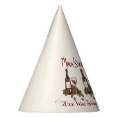 Rood wijnglas Druivenwijn Winetasting Feesthoedjes (Links)