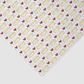 Rood wijnglas en brie kaas afdrukken Weefsel Tissuepapier (Detail)