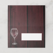 Rood wijnglas Halfledige Waterverf volledig Gezegd Plaatskaartje (Buitenkant ongevouwen)