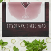 Rood wijnglas Halfledige Waterverf volledig Gezegd Theedoek (Gevouwen)