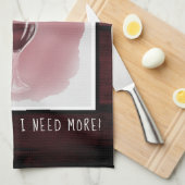 Rood wijnglas Halfledige Waterverf volledig Gezegd Theedoek (Quarter Fold)