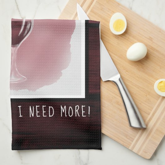 Rood wijnglas Halfledige Waterverf volledig Gezegd Theedoek (Quarter Fold)