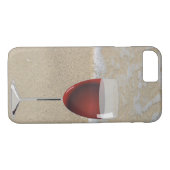 Rood wijnglas op het strand Case-Mate iPhone case (Achterkant (Horizontaal))