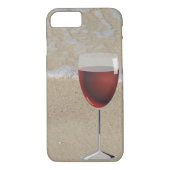 Rood wijnglas op het strand Case-Mate iPhone case (Achterkant)