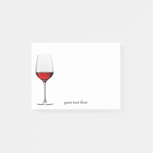 Rood wijnglas Post-it notities Post-it® Notes (Voorkant)