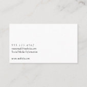 Rood wijnglas | QR-code Visitekaartje (Achterkant)