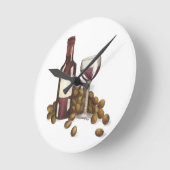 Rood-wijnstaafje met glazen flesdruiven Winery Ronde Klok (Hoek)