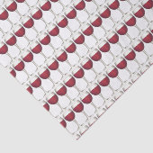 Rood-wijnstaafpatroon voor de glazen flacon tissuepapier (Detail)