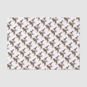 Rood-wijnstaafpatroon voor de glazen flacon tissuepapier