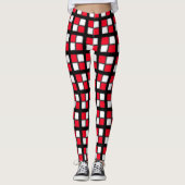 Rood Windows Check Legging (Voorkant)