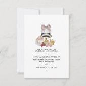 Rood Wine African American Girl Kaart (Achterkant)