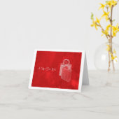 Rood winkelen Spree geld afgesloten Kaart (Gele Bloem)