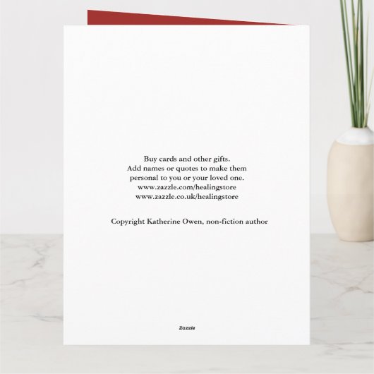 Rood wit 14e Foto geboortedag, Grandson, GROOT Kaart (Achterkant)