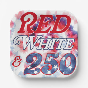 Rood Wit & 250 Papieren Bordje