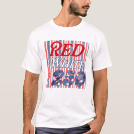 Rood Wit & 250 strepen T-shirt