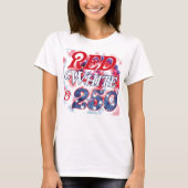 Rood Wit & 250 tie-dye T-shirt (Voorkant)