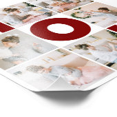 Rood & wit 6 Foto Collage Mam Foto Uitbreiding Afdruk (Hoek)