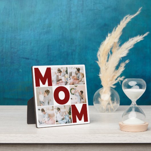 Rood & wit 6 Foto Collage Mam Fotoplaat (Insitu)