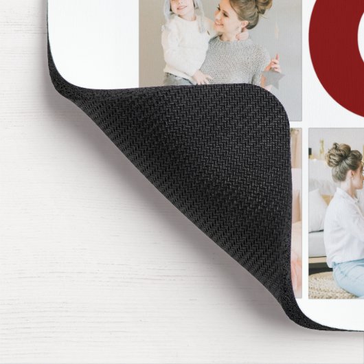 Rood & wit 6 Foto Collage Mam Muismat (Hoek)