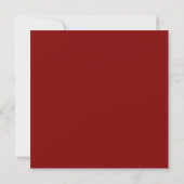 Rood & wit 6 Foto Collage Mat Flat Card (Achterkant)