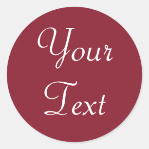 Rood & Wit Aangepaste Bruiloft Stickers of Gift La