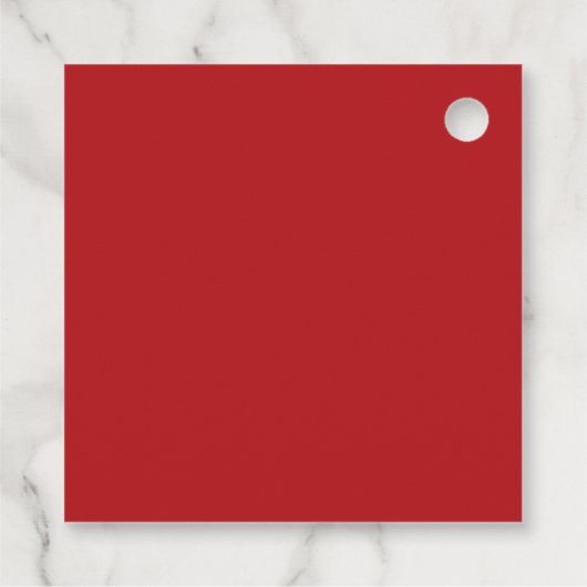 Rood wit abstract rendier moderne kerst bedankjes labels (Achterkant)
